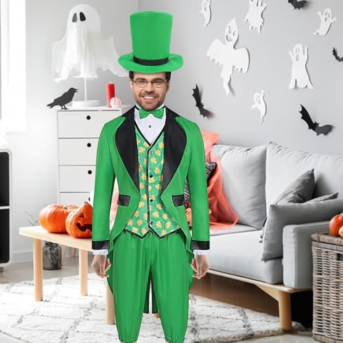Costume de leprechaun polyvalent avec finitions pour spectacles de scène