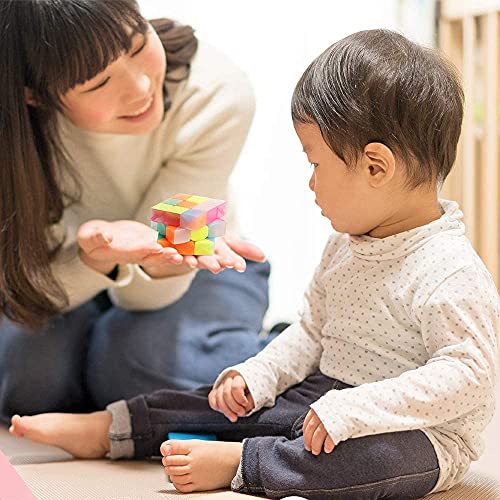 Image of Magic Cube - Smoothly Stickerless High Speed for Kids, Speedy Stress Buster Brainstorming Puzzle Game, Mind Games for 14 Years and Up, Multi (Metallic 3x3)