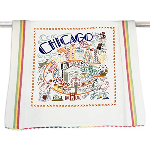 Catstudio Chicago Dish Towel - U.S. State Souvenir Kitchen and Ha...