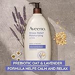 Aveeno Daily Stress Relief Body Lotion with Lavender Scent for Moisturizing , Natural Oatmeal to Calm & Relax, Non-Greasy, 12 fl. oz - Image 4