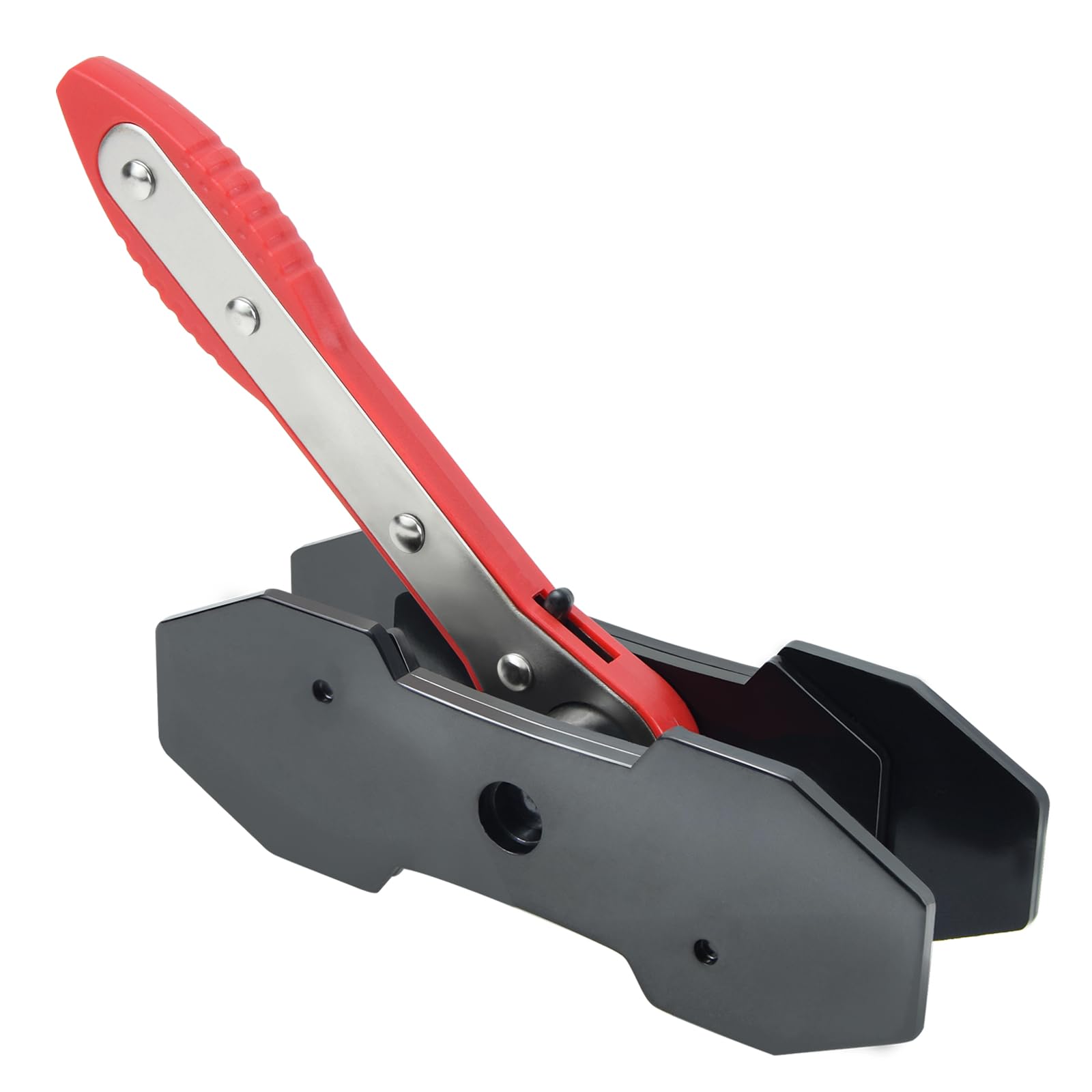 Prensa Pinza Freno Trinquete,360 ​​°Prensa De Pinza De Freno, Esparcidor PistóN Freno Trinquete,Herramienta Pinza Freno Trinquete,Llave para Compresor De PistóN De Freno (Rojo)