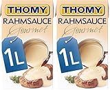 THOMY Rahmsauce Gourmet, servierfertig, 2er Pack (1 x 1L Packung)