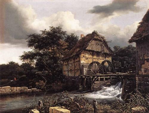 Tableaux Graffiti Art Mural Jacob Van Ruisdael poster moderne 60x90cm
