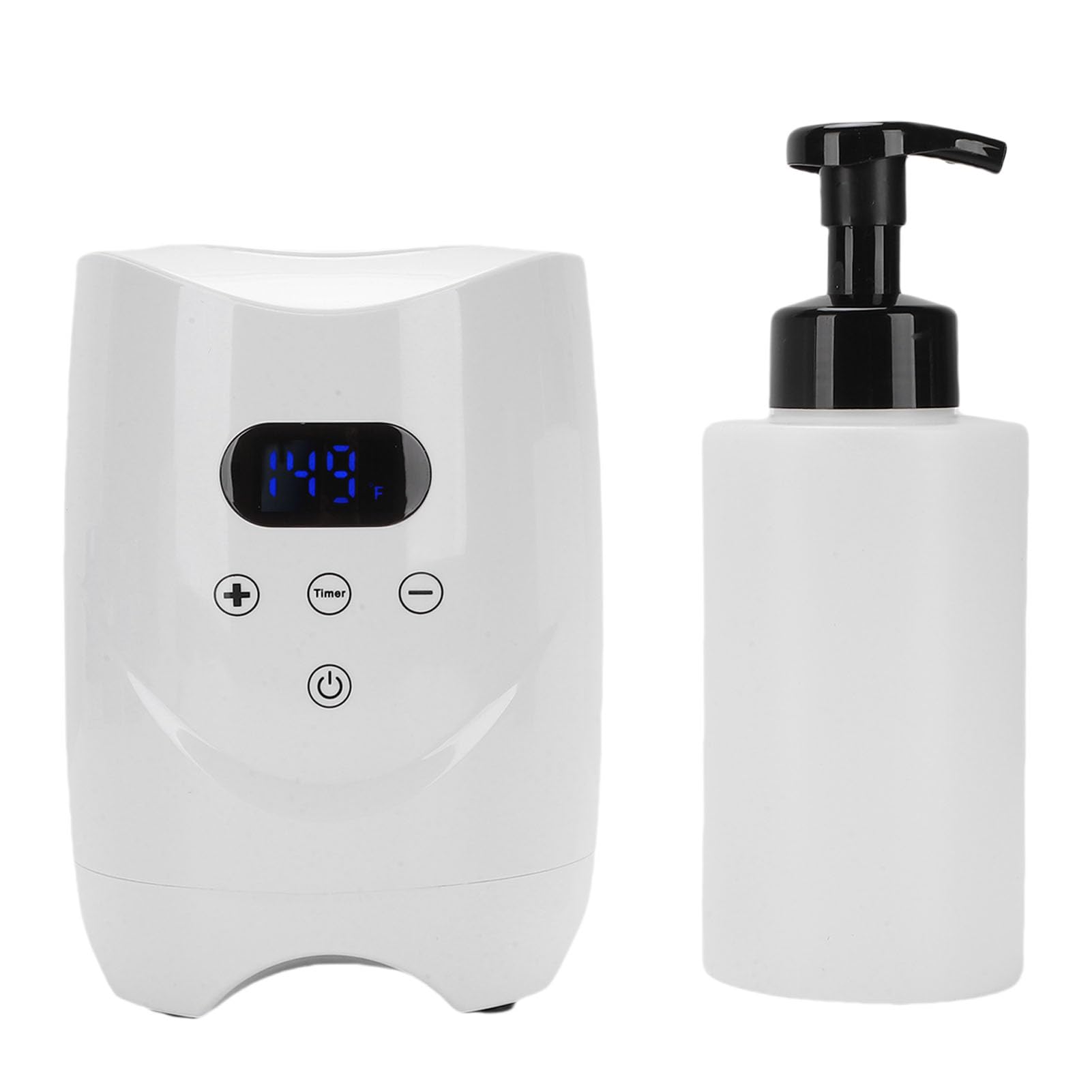 FILFEEL Rasierschaum-Heizung, Warme Schaummaschine für Friseursalons und den Heimgebrauch mit Einstellbarer Temperaturanzeige, Erwärmt Rasierschaum und Massageöle Schnell (EU-Stecker 220V)
