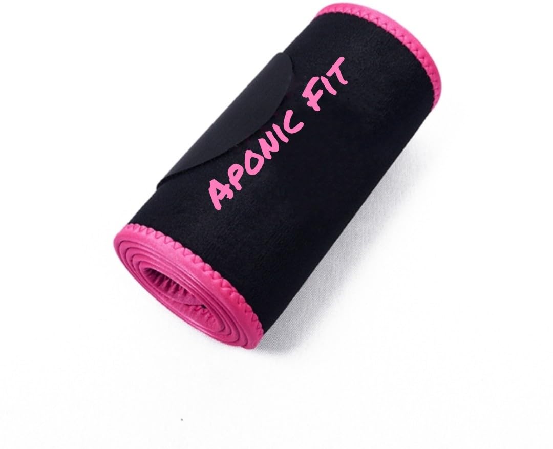 Tummy Workout Belt/Shape wear/Exercise Hot Slimming Belt Women, Men, Unisex Shapewear Unisex Black Color Sweat Belt Pink A1-image-11