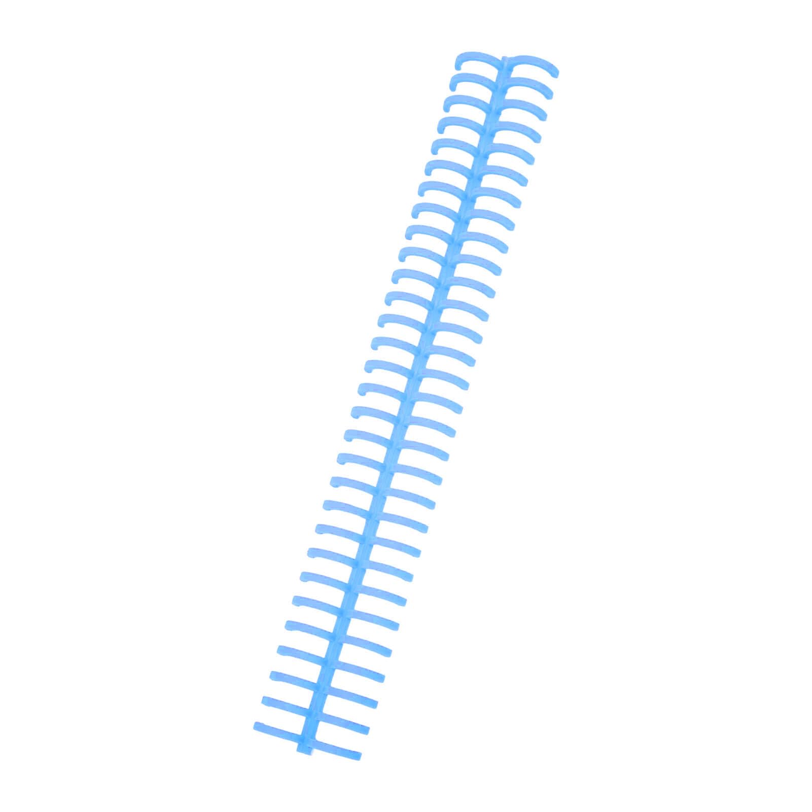 Wakects Pettine per Rilegatura in Plastica a Spirale, Confezione da 10, 16 Mm, 30 Fori, capacità 130 Fogli, per Ufficio, Aula, Libreria, Appunti, Rapporti, Organizzazione di Cartelle di Lavoro (BLUE)