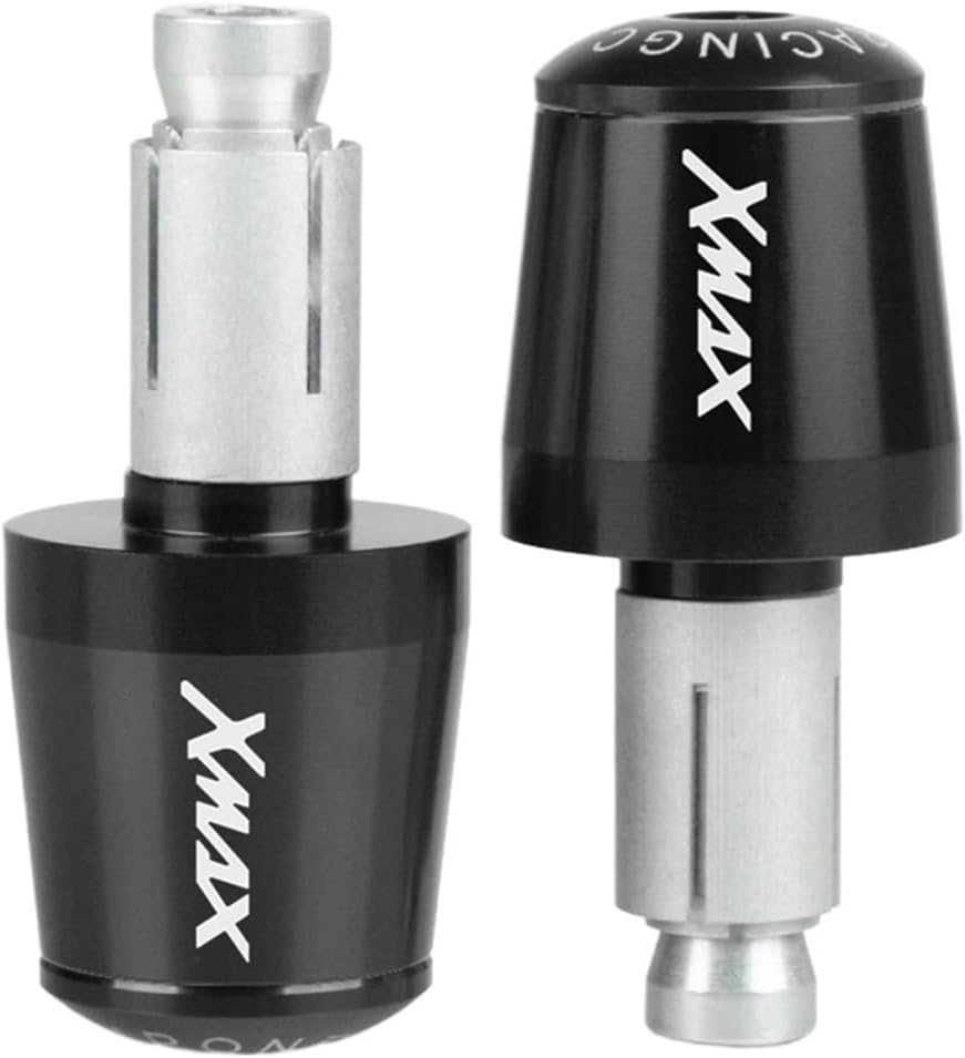 7/8''22mm Motorcycle Handle Grips Cap Handlebar Grip Ends Compatible with Ya ma ha X-Max Xmax X MAX 125 250 300 400 Xmax 2020-2017 Grips Bar Ends