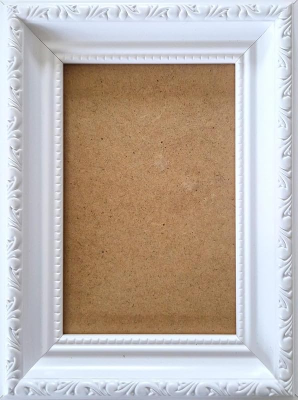 Aryllis Vintage 16x12 Photo Frame, White, Wall Mountable Premium 12x16 Picture Frame with Perspex Front