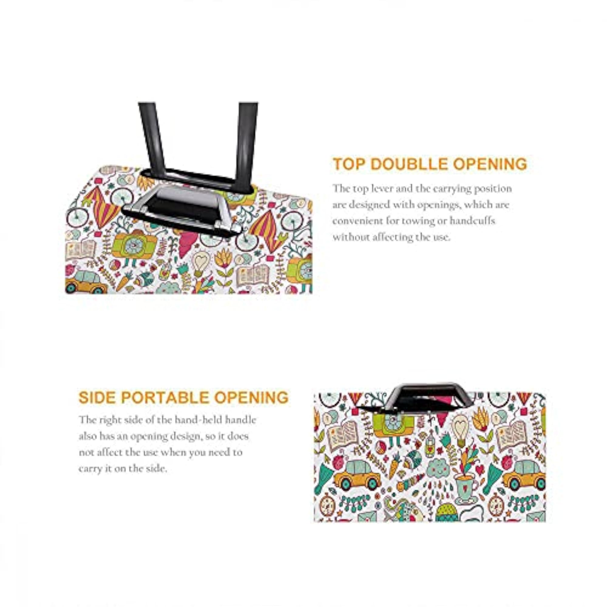 Childish Doodles Suitcase Cover Set