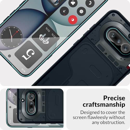 Image of FIRST MART Tempered Glass for Nothing Phone 4A with Black Camera Lens Protector & Installation Kit | HD Clear, Edge-to-Edge, Scratch Resistant, Case-Friendly | Pack of 1
