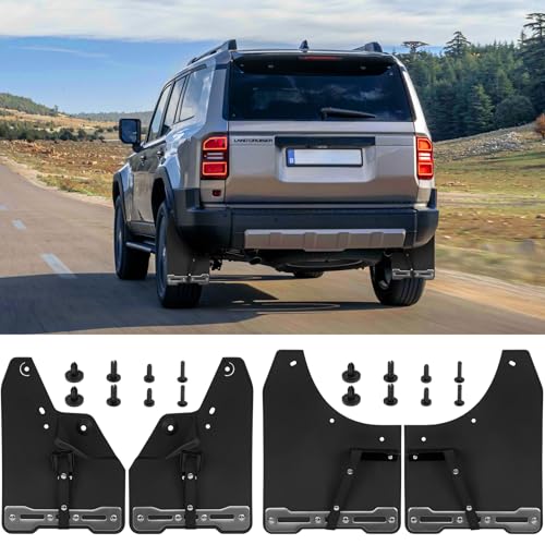 Image of Mud Flaps Mudguard for 2024 2025 To-y-0t-a Land Cruiser 250 1958 Prado Lc250 J250 Cover Fender Mudflaps Wing Splash Guards Mud Flaps
