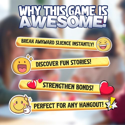Image of Popcorn Stick Game for Kids, Teens, and Adults, Fun Questions & Conversation Starter Party Games, Fries with Friends (Chill Talks) 120 Double-Sided Ice Breaker Sticks Play for Age 13+