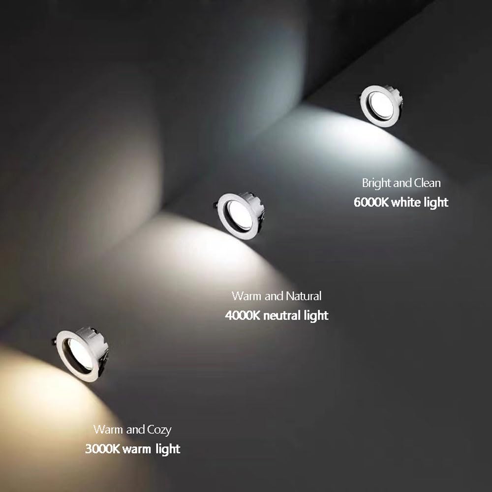Confezione Da 15 Faretti Led Da Incasso Da 3,9-5,9 Pollici | Faretti Led Da Soffitto Dimmerabili | 3000K-6000K Regolabile Cri90 Bianco E Nero Apparecchi Di Illuminazione A Incasso Per Ambienti A Led