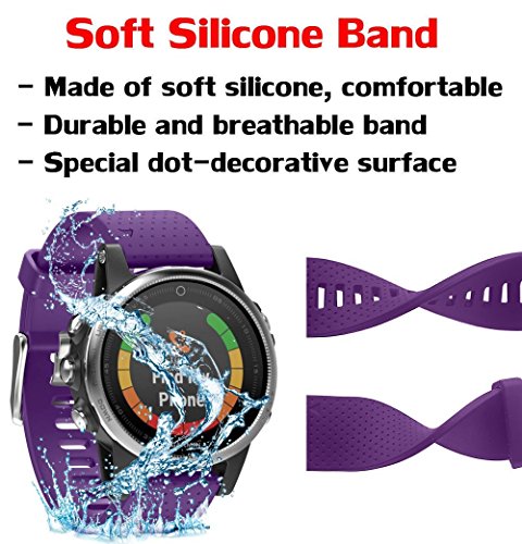 Shieranlee Compatible with Garmin Fenix 7s/Fenix 5S/Fenix 6S Strap,Silicone Sport Band 20mm Easy Fit for Garmin Fenix 7S/Fenix 5S Plus/Fenix 6S Pro/Fenix 7S/Fenix 7S Solar/Fenix 7S Sapphire Solar - Image 3