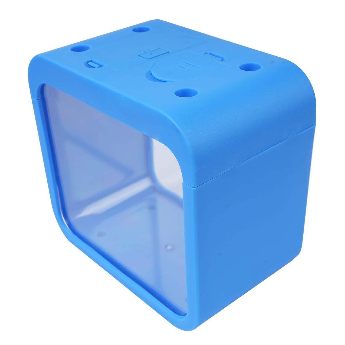 Sarini Small Creative Aquarium Decoration, Goldfish Tank Color Changing Light, Mini Hatchery Fish Tank, Blue Plastic Reptile Decoration - Image 3