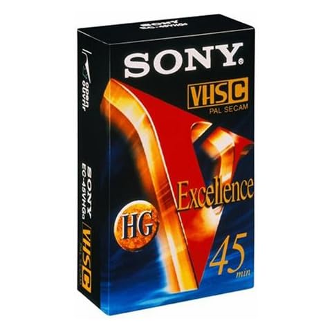 Sony VHS-C Excellence Camcorder Tape - 45 min - Cinta de Audio/Video (1,27 cm) Cover