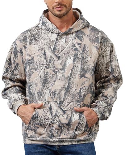 Eutten Men Camo Hoodie Maple Leaf Print Oversized Hooded Sweatshirt Fleece Pullover Sweatshirts Matching Couples Hoodies