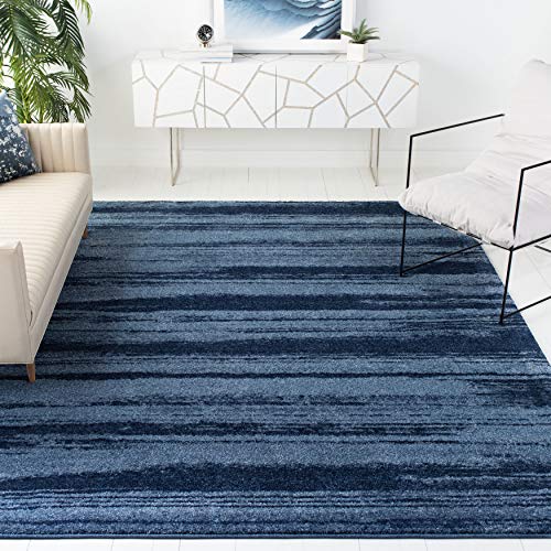 SAFAVIEH Retro Collection Area Rug - 6' Square, Light Blue