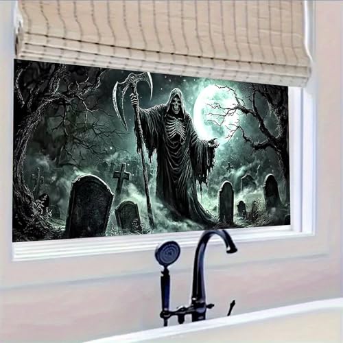 Vinilo Decorativo Halloween Homenaje Reaper 39.3x17.7 in miniatura 6
