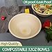emlifepak 32oz Disposable Salad Bowls 150Pack, Big Paper Bowls, Large, Heavy-Duty, Eco-Friendly, Bulk Pack, Compostable Bowls, Biodegradable Made of Sugar Cane Fibers,Perfect For Salad 3