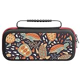 Cómodo de transportar y diseñar: nuestra funda de almacenamiento para Switch Lite tiene un asa de estudio para que lo lleves. El patrón está diseñado e impreso en cada funda, cuando encuentres el bonito patrón, puedes comprarlo sin ninguna preocupación.