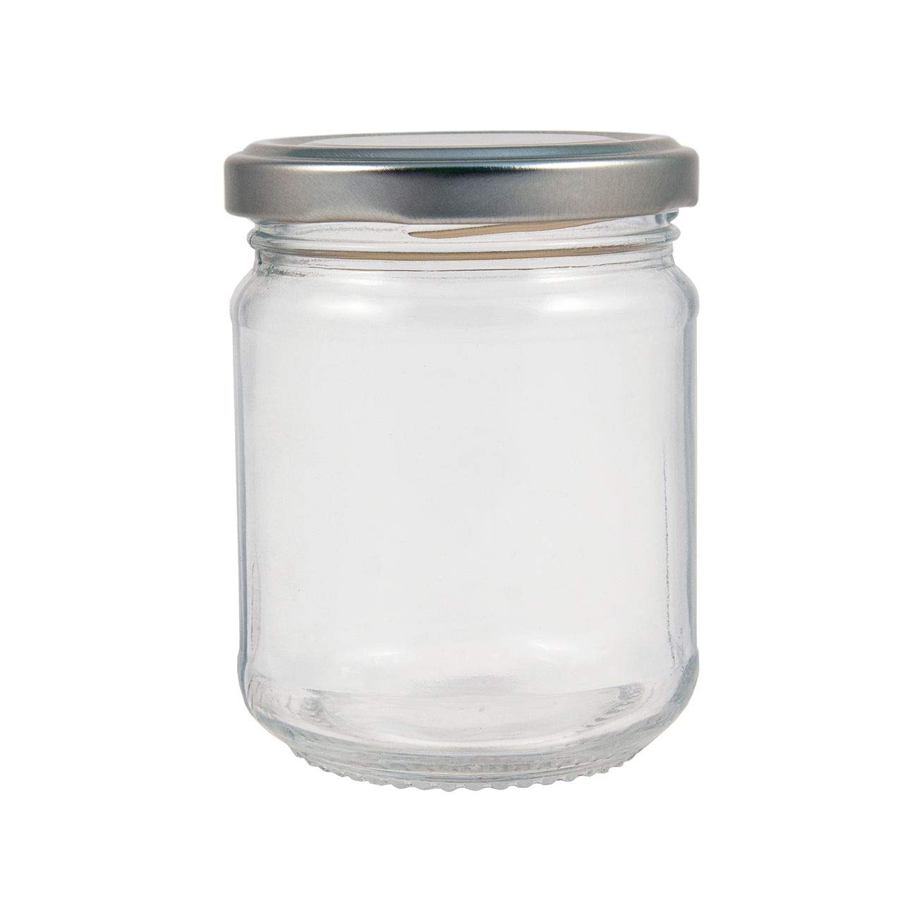 Wares Of Knutsford Glass Jam Jar 8oz 228ml Bargain Pack 192 Silver Lid Preserving Pickling Marmalade Curds Chutney Sweets