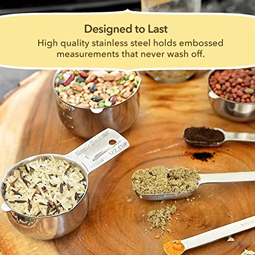 Simply Gourmet Measuring Cups and Spoons, Set of 15pc, Heavy-Duty - Image 2