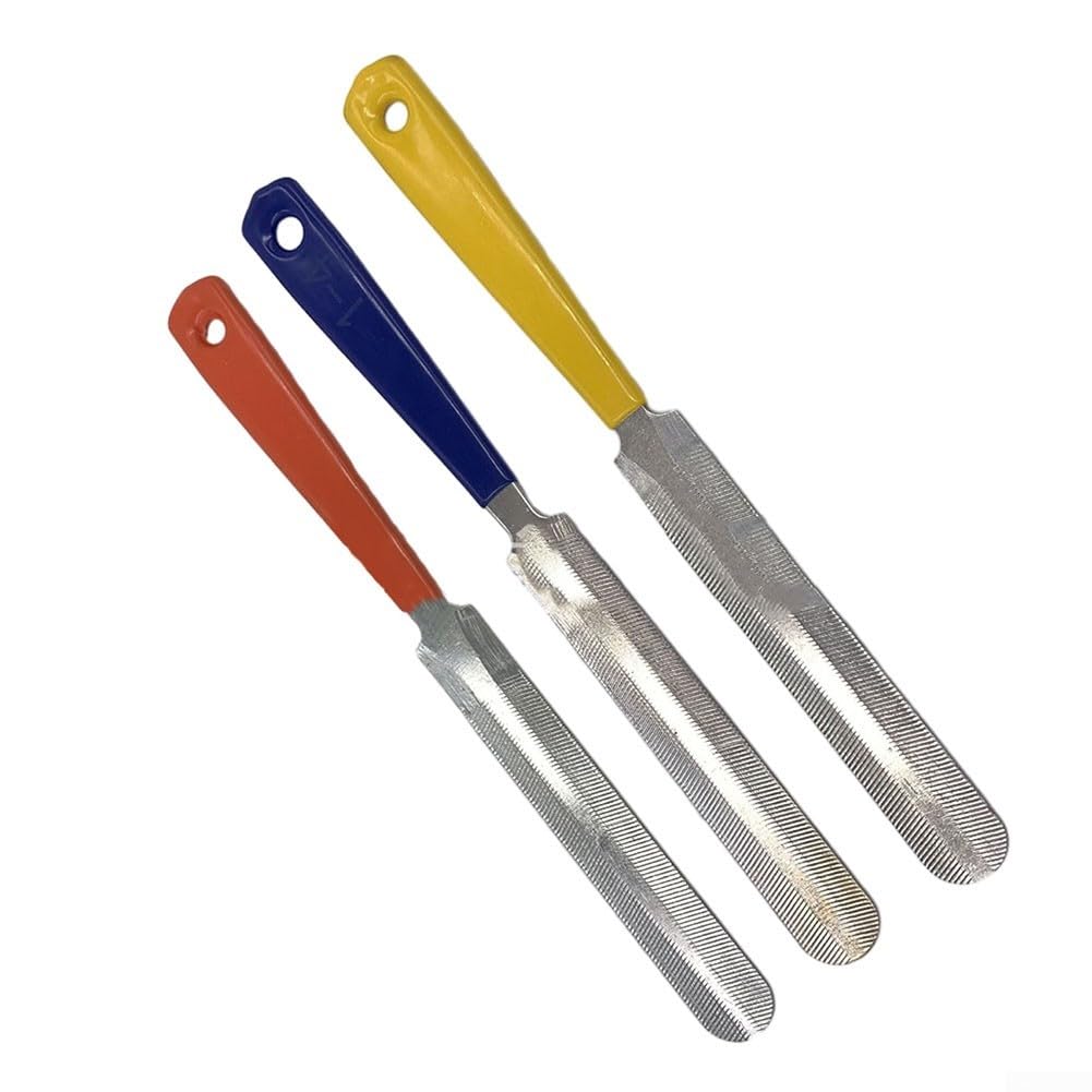 Set di 3 lime per capotasto per chitarra, in acciaio , per chitarra e basso