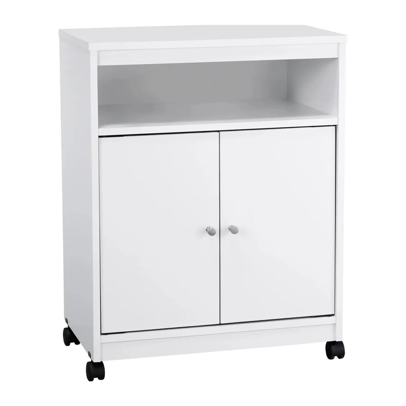 Carrello Multiuso da Cucina Carrello for microonde da Cucina Bianco, Organizer da Cucina, Carrello Multiuso for Cucina, Sala da Pranzo, Bagno Carrello di Servizio