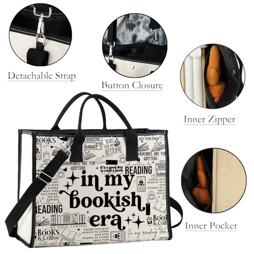 Bolsa Tote de Lona In My Bookish Era miniatura 5