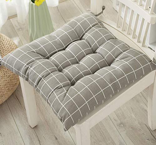 Coussins de siège doux et confortables lot de 2 galettes carrées 40x40cm