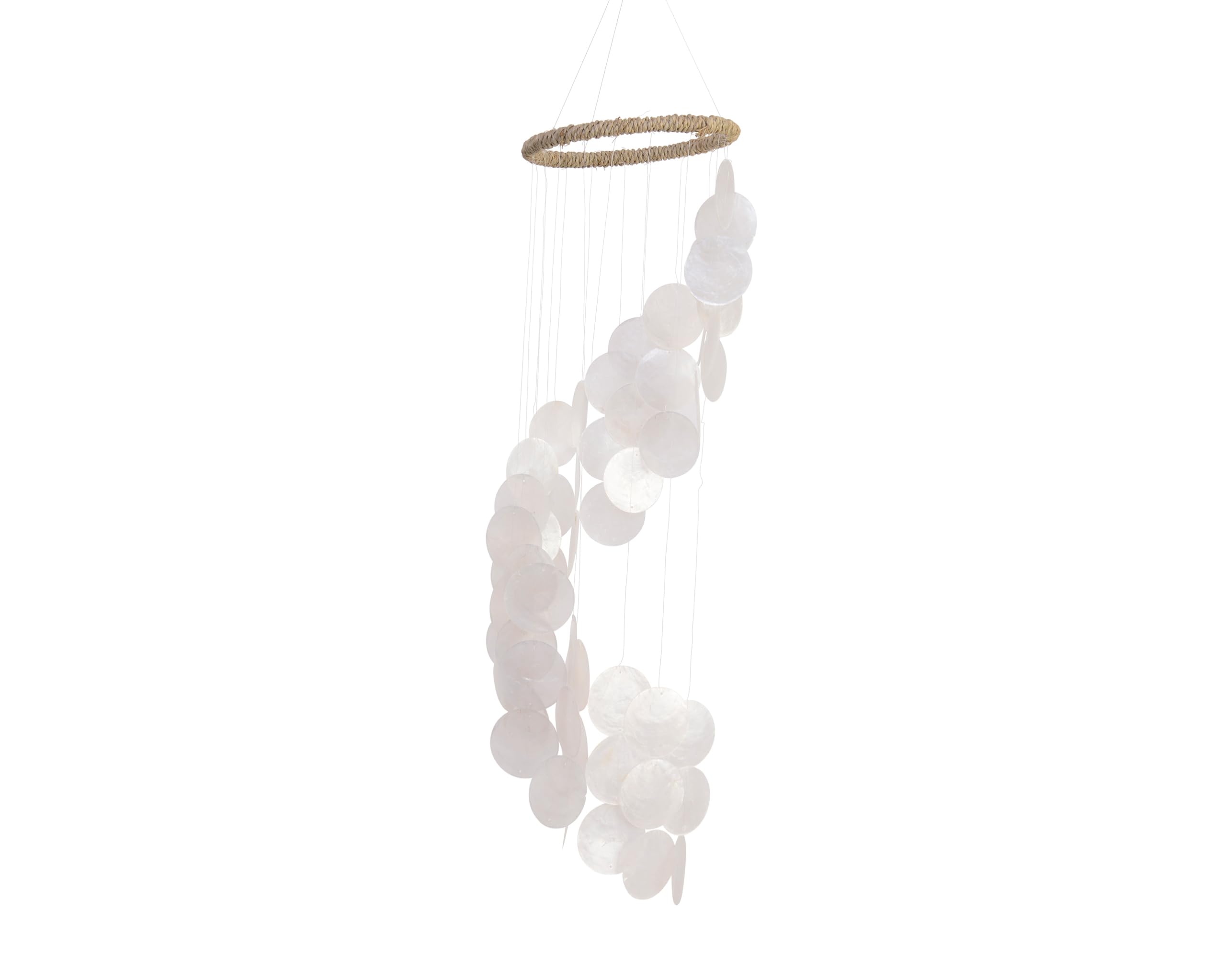DECORAZIONE DA APPENDERE SONAGLIO BIANCO 16XH63 CM