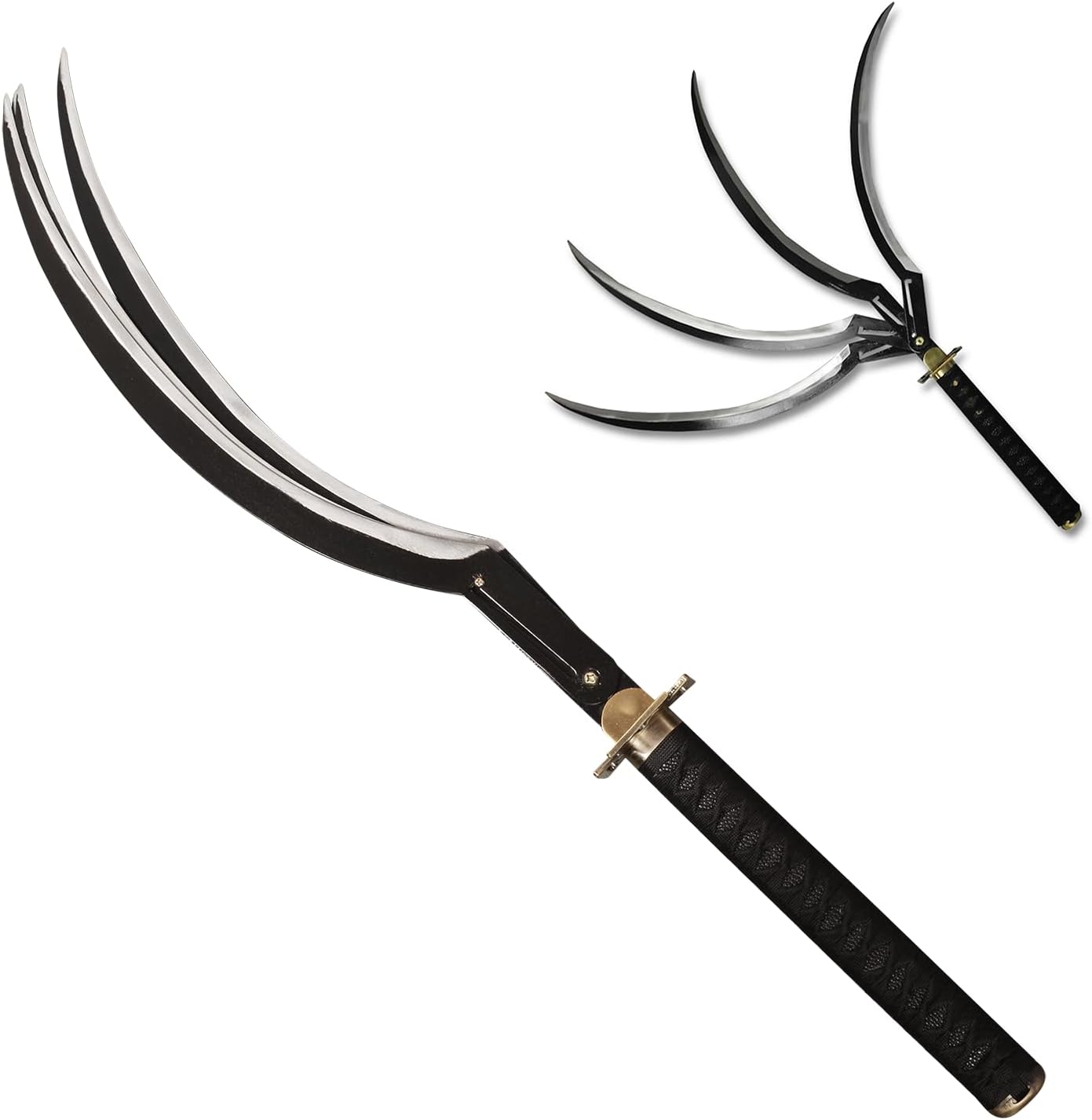 35" Anime Yumichika Ayasegawa's Samurai Sword Fuji Kujaku Katana for Cosplay, Display, Collection