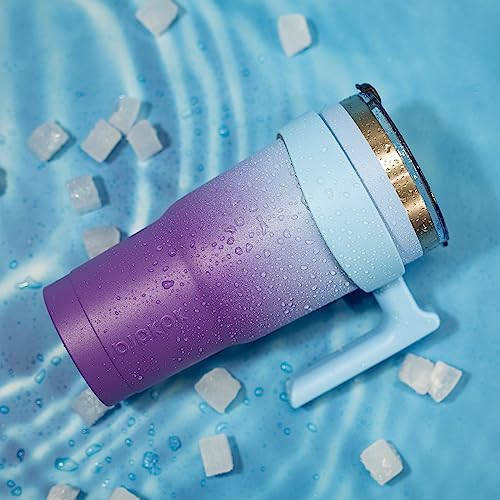 Image of BJPKPK 40 oz Tumbler with Handle & Straw, Insulated Stainless Steel Mug