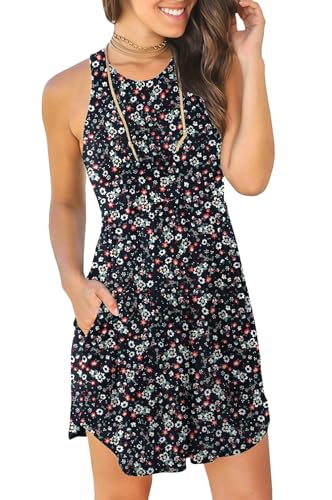 Image of HiMONE Vacation Dresses for Women 2025 Summer Dress Women's Casual Sundresses Casual Beach Petite Sun Dress XS-2XL