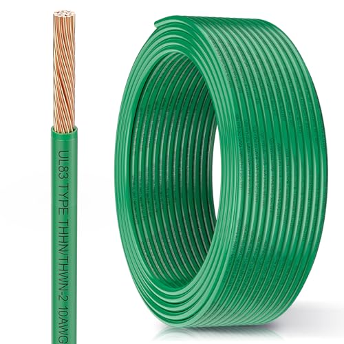MEIHUIJI THHN Wire 10 Gauge 50 ft Green