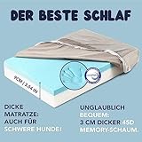 ZENAPOKI Hundebett - S - Orthopädisches Hundekissen für Hunde, Gut die Gelenke - Waschbar Abnehmbare Bezug, 60x40x9cm