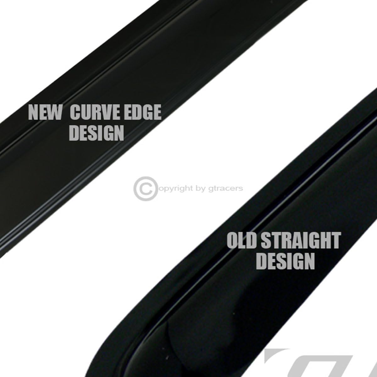 R&L Racing Smoke Sun/Rain Guard Deflector Window Visors Compatible with 2012-2017 Ford Focus 4Dr
