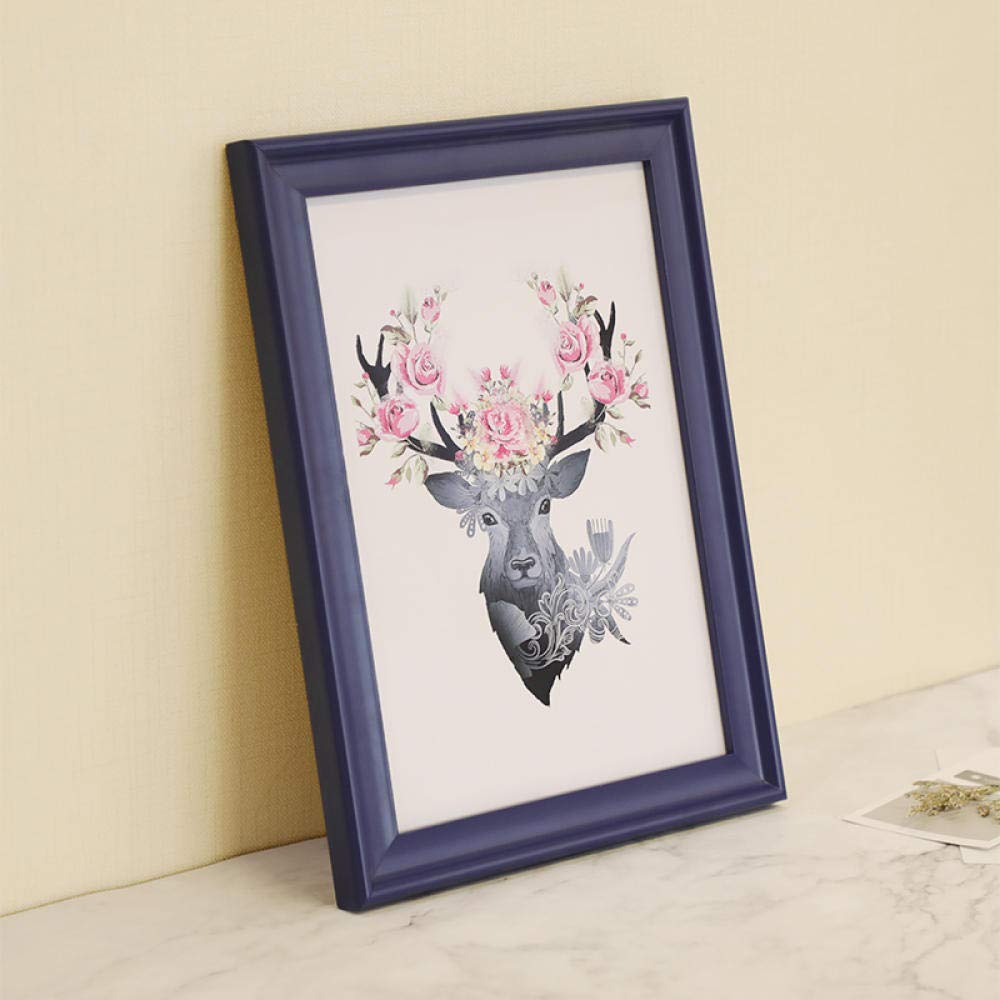 TEHWDE Hanging Photo Frame Picture Frames Solid Wood A3 29.7 × 42cm Wood ColorHome Accessories