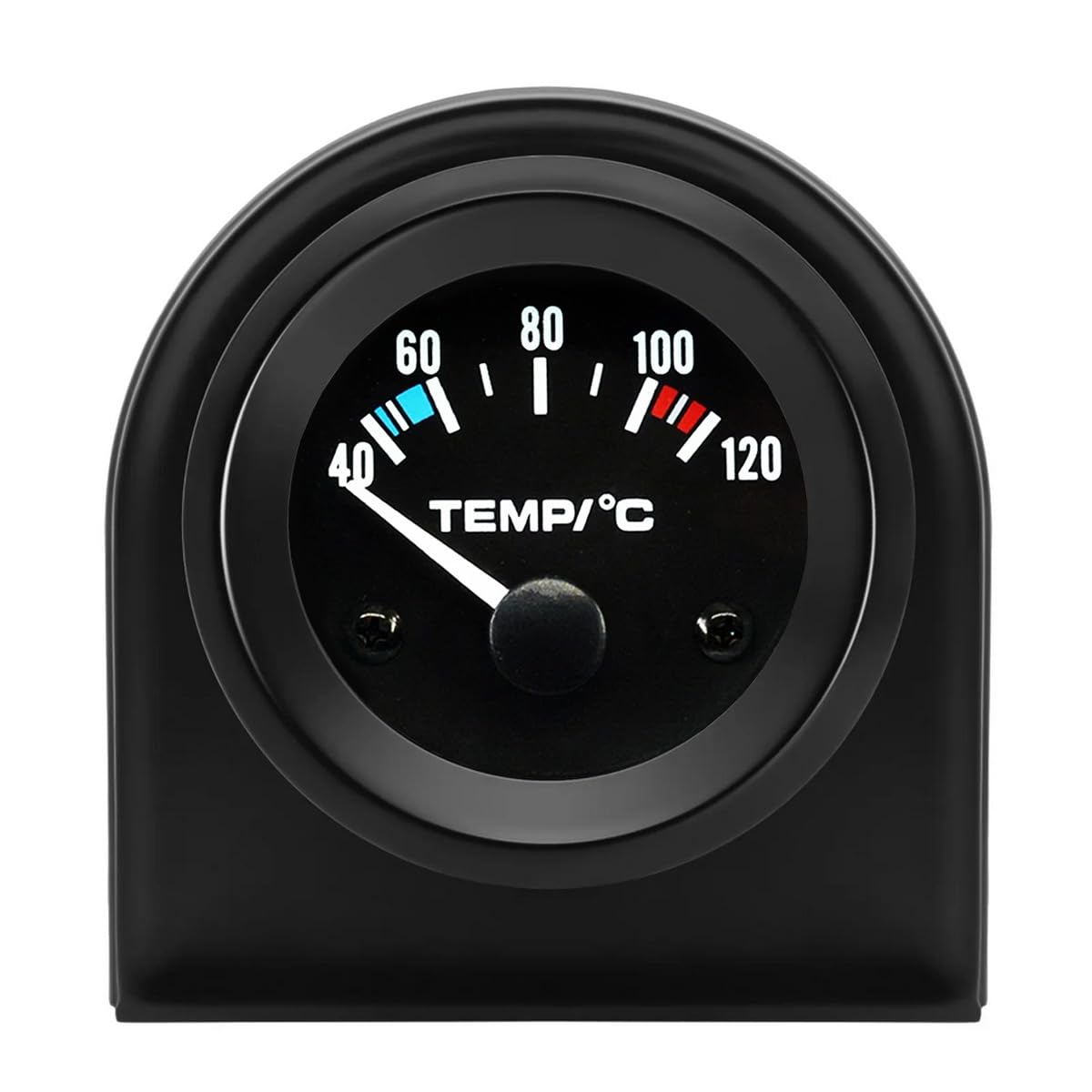 Medidor de Temperatura del Agua para Coche 52mm Indicador Termómetro Auto 12V Blanco Luz Puntero Manómetro Temperatura Agua Automóvil Calibre Instrumento Celsius
