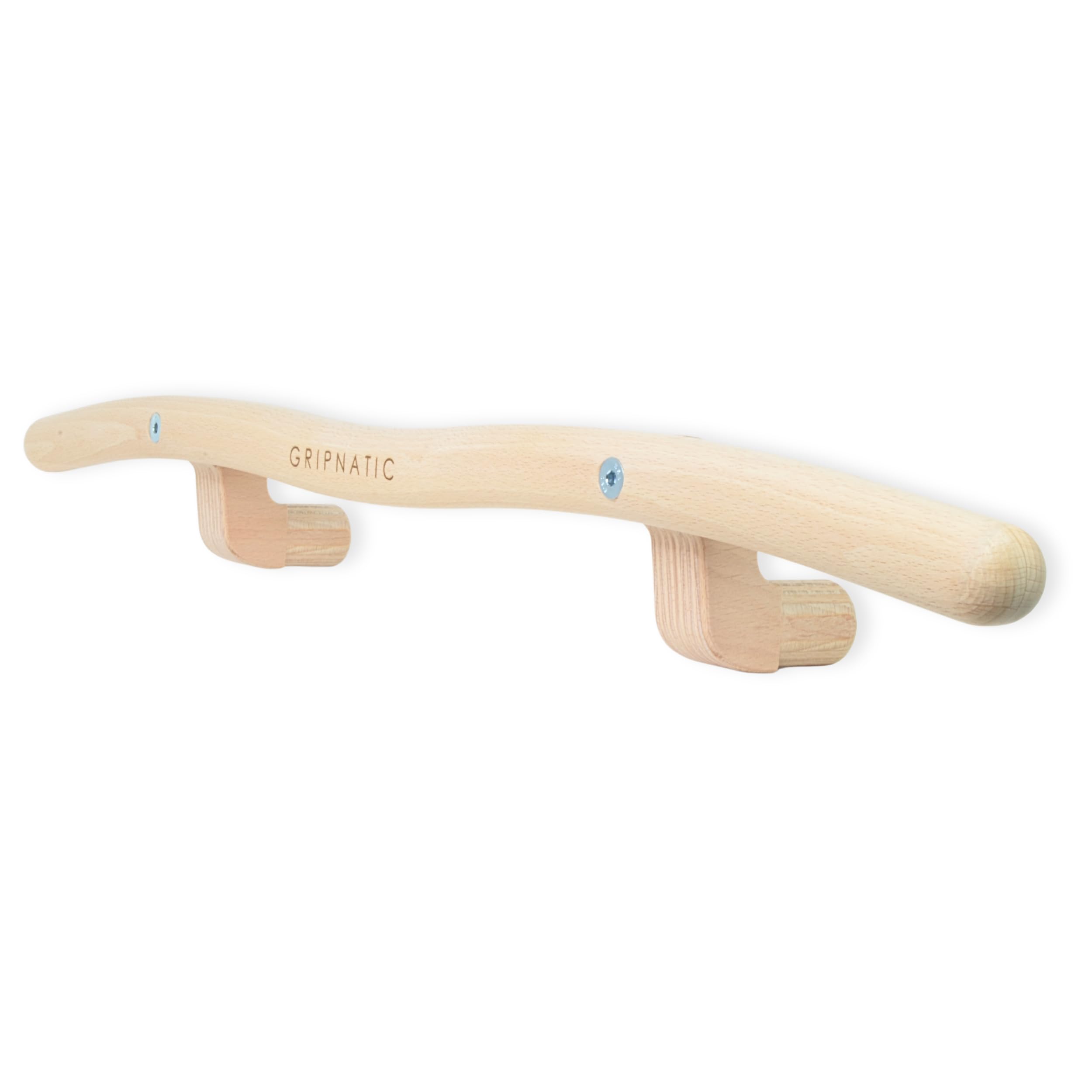 GRIPNATIC Beech Wood Pull-Up Bar for FingerPeg 1.0 Hangboard, Removable