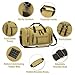 SUIKIHUM Expandable Canvas Duffel 50cm-58cm, Sturdy Zipper and Reinforced Handles, Lightweight Carry-On Weekender Bag for 3-5 Day Trips, Khaki