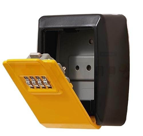 Coffre-fort à 4 chiffres protégé par mot de passe – Rangement de clés caché étanche avec couleur unique – Serrure à combinaison sécurisée pour une utilisation domestique et extérieure