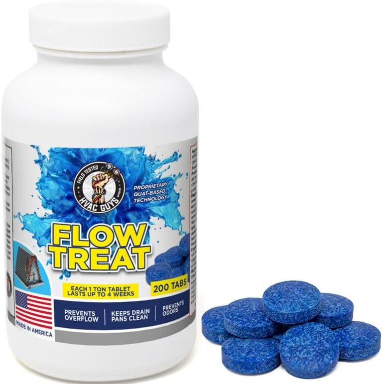 HVAC GUYS Flow Treat Tabs 200 Tablets AC Drain Line