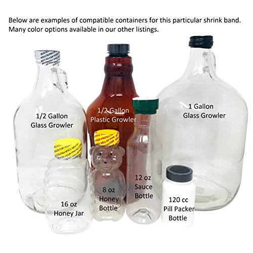 Image of Shrink Band Assorted Sample Pack for All Bottles and Containers (Medium /Large)
