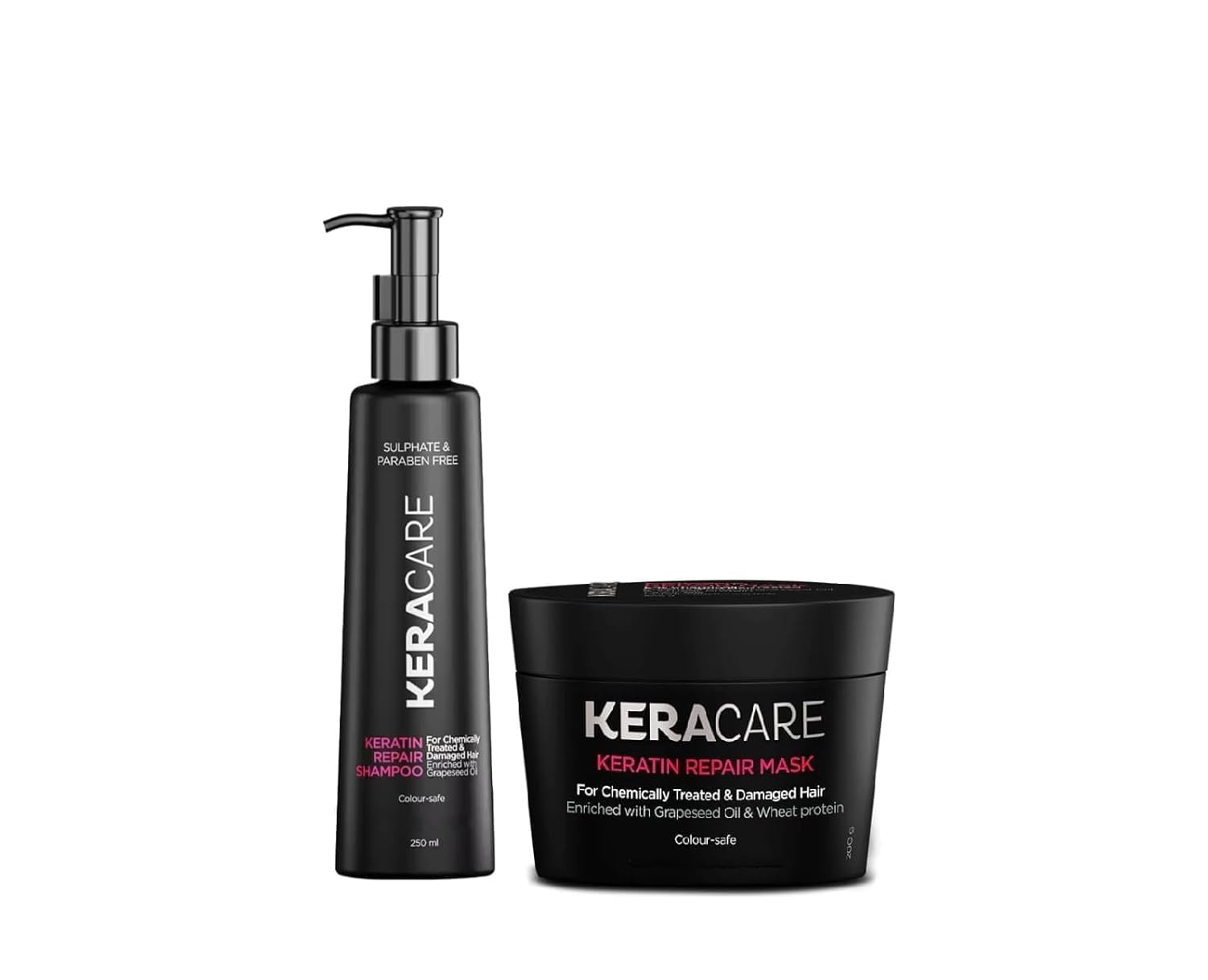Kera-care Keratin Repair Shampoo 250ML & Repair Mask 200GM (Combo)