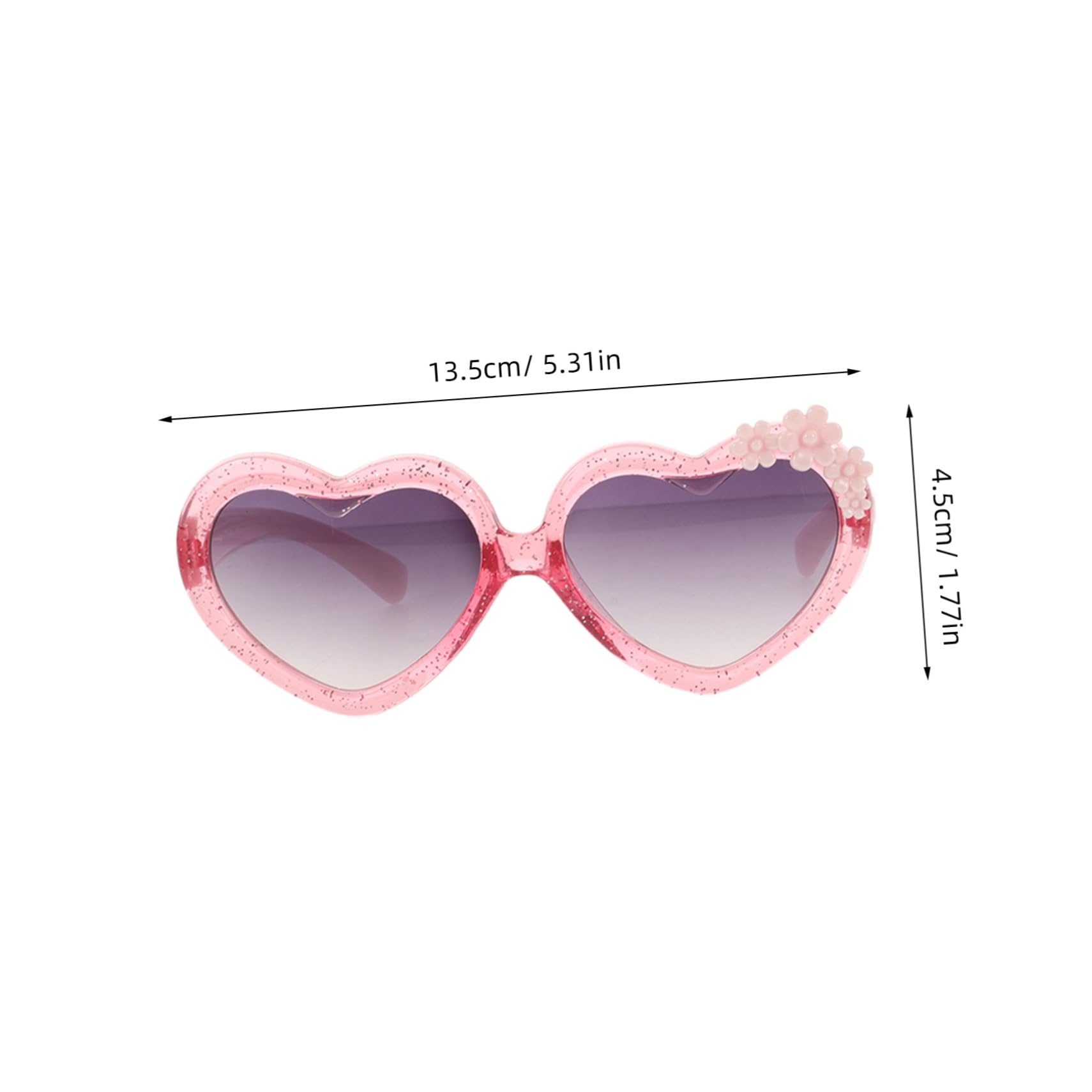 NOLITOY Unique Heart Sunglasses 4pcs Boys and Girls Beach Glasses Fashion and Fun for Parties and Events