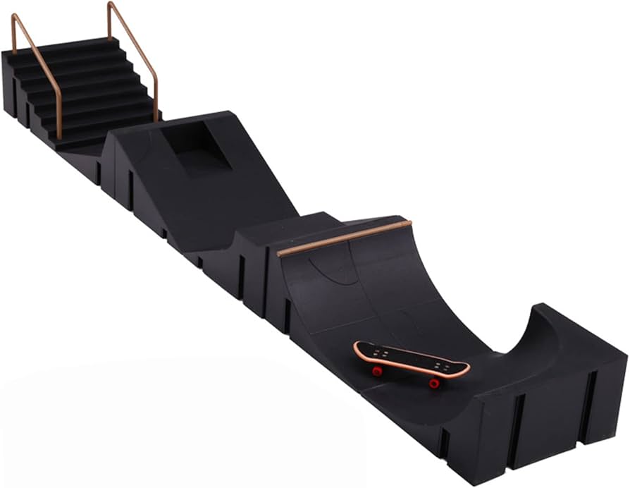 black  mini ramp 指スケ Amazon | 指スケ パークキット 指スケパーク おもちゃ 指スケボ 6in1