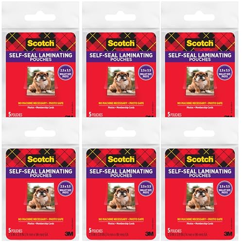 Pochettes plastification Scotch format carte d'identité pour éviter l'usure