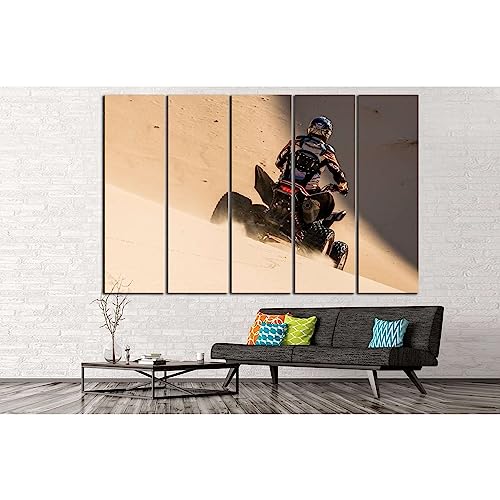 Cuadro impreso en lienzo ZELLART 5 paneles 115x75 cm diseño Quad Biker №152